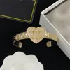 Luxus Öffnung Armreif Designer Frauen Klassische Schmuck Brief Ccity Frau Männer Gold Charme Armbänder Hohe Qualität mit Box 1233