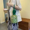 Personalized Pineapple Style Bag Summer 2022 Forest Style Girl Fashion Funny INS Foreign Style Chain Cylinder Bag Girl 230718