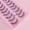 False Eyelashes 2023 New Manga Lashes 10 Pairs 3D Clear Band Lashes Natural Look Wispy Mink Eyelashes Fluffy Cat Eye Lashes Pack Fake Eyelashes J230717