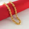 Whole Men's 18k yellow gold filled necklace 24 Figaro chain 6 5mm wide 30g Men's GF Jewelry2615