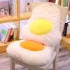 Plush Cushions creative egg plush stuffed lifelike food lomelette plush toy yolk throw cushion kids toys home sofa decor R230718