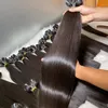 1 pacote de acordo em linha reta 100% vietnamita cru feixes de cabelo humano extensão do cabelo cor natural não processado