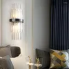 Wall Lamp Crystal LED Modern Light Luxury Gold Bedside Sconces Indoor Lighting Home Decor Living Room Bedroom Stairs