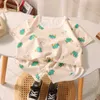 衣類セット夏の幼児の女の子の男の子ソリッドコットン服セット漫画ベアショートパンツスリーブTシャツトップショートパン