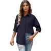 Bluzki damskie kobiety swobodne koszule i jesienne Lapel Blusas Tops Camisas Ladies Solid Color Shirt Blusa Mjer Moda 2023