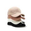 Ball Caps Korean Unisex Baseball Cap Autumn And Winter Thermal Insulation Solid Color Casual Hats Outdoor Sports Hip-hop Men's