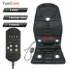 Massageador para as costas Corpo Inteiro Pescoço Cintura Terapia Infravermelha Massagem Aquecida Vibrador Elétrico Almofada Assento Car Home Office Massage Chair Pad 230718