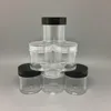 10ML G Clear Plastic Pot Jar Refillable Cosmetic Container Botttle For Eyshadow Makeup Nail Powder Sample Jutue