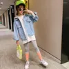 Jacken Weiche Jeans Kinder Frühling Herbst Mäntel Mädchen Jungen Top Sport Outfits Kleinkind Teenager Hohe Qualität