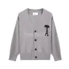 Heren trui Klassieke liefde designer trui A Letter Heart Parijs-stijl V-hals heren herensweaters