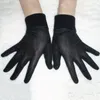 Five Fingers Gloves 1pair Pure Silk Black Liner Inner Thin Gloves Bike Motorcycle Soft Sport Gloves Driving Cycling Party Gloves One Size CYF9165 230717