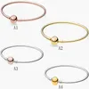 100% 925 Bracelety Srebrne Siatki dla kobiet DIY Jewelry Fit Pandora Charms Boy Girl Krzyki