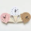 Wall Clocks 1Pc Creative Cute Ins Nordic Style Clock Home Mini Ice Cream Shape Cartoon Silent Room Decoration