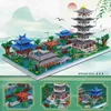 Blocs 3630 PCS Architecture Chinoise Micro Blocs De Construction Tour West Lake Arbres DIY Diamant Blocs Jouets pour Garçons Cadeaux Enfants Jouets R230718