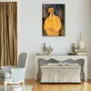 Female Figure Abstract Canvas Art Constant Leopold Amedeo Modigliani Painting Hand Painted Artwork Bedroom Decor