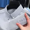 Men's T Shirts 100 Cotton High End Designer Shirts Embroidered Long Sleeve Bottoming 2023Spring Korean Trend Fashion Clothing 230718