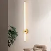 Candeeiro de parede moderno LED arandela para casa corredor escada faixa de luz nórdica sala de estar fundo quarto iluminação de cabeceira