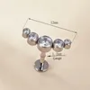 Navel Bell Button Rings G23 orecchini a bottone Orecchini cartilagine 5 CZ Stone Labret Ring Stud Helix Cartilage Piercing Labret Lip Stud Piercing Jewellry 230717