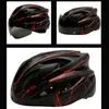 Cykelhjälmar Black Goggles Bicycle Helmet Ultralight Mönster Cykel Riding Mountain Road Integralt gjuten 230717