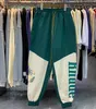 Calças masculinas outono joggers algodão luxo sweatpant jogging casual calças botton rhude