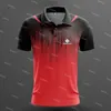 Herrpolos sommarbord tennis high end Classic Short Sleeve Men's Polo Shirt Color Contrast Collar Versatile Slim Fit Sports T-shirt 230717