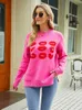 Chandails pour femmes Fitshinling Lips Chandails pour femmes Vêtements d'hiver 2023 Hauts en tricot Mode coréenne Slim Jumper Femme Kaii Pull Pulls Nouveau L230718