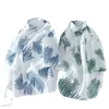 Casual overhemden voor heren, Hawaiiaans bloemenoverhemd met korte mouwen, zomertrend, knap strand, Hong Kong-stijl, zonbeschermingstop 230718