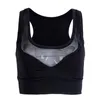 Strój jogi Summer Women Mesh Patchwork Sports Bra Tank