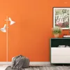 Fonds d'écran Moderne Orange Vif Solide Couleur Papiers Peints Décor À La Maison Non Tissé Plaine Papier Peint Rouleau Pour Chambre Salon Murs Décoration