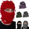 Fashion Face Masks Neck Gaiter Spooky Knitted Beanie Hat Halloween Messy Coils Ghost Balaclava Hat Costume Party Cosplay Ghost Party Hats 230717