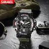 Zegarek Smael 2023 Taktyczny ston męski zegarek wojskowy Watch Luminous Waterproof Outdoor Electronic