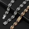 Pendant Necklaces Men Cuba Hip Hop Iced Out Coffee Beans Chains Rhinestone Fashion 18-24inch Long Chain Necklace Jewelry Gifts