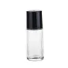 30 ml 50 ml rouleau en verre transparent sur bouteille huile essentielle bouteille de parfum bouteille distributeur de voyage bouteille en verre boule à roulettes PP Cap Xqpgu