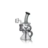 Sablier mini recycler dab rig beaker 4 trous trous tige turbine percolateurs en verre bangs pipe à eau borosilicate de grootements en verre