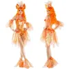 Goldfish Costume Adult Funny Fish Halloween Fancy Dress MS10032299k