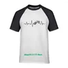 Men's T Shirts Casual Print Black Mountain Bike Heartbeat Biking Men Shirt Lovers Short Sleeves Breathable Tops Tee