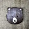 Table Mats Japanese Bear Creative Cartoon Black Walnut Dining Potholder Teacup Holder Home Decor Korean Kitchen Tools Mat