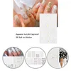 pegatina de uñas en relieve blanca