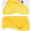 Men's Tracksuits Custom Logo Patchwork Hooded Sweatshirts And Pants 2 Pieces Set Casual Loose Fleece Warm Hoodie Suits DIY