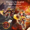 Blocks City Monkey King Mech Deformation Bull King Building Block Sun Wukong Bricks Figurs Ustaw zabawki dla dzieci Prezenty R230718