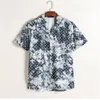 Luxuriöse Designer-Hemden für Herren, modisches Bowling-Hemd mit geometrischem Druck, Hawaii-Blumenmuster, Freizeithemden für Herren, Slim-Fit, kurze Ärmel, verschiedene Größen M-XXXL