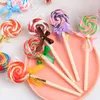 24Pc/Lot Candy Lollipop Ball Point Pen / Student Prizes /Creative Stationery/Children Gift/Wholesale