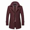 Misto lana da uomo FGKKS Uomo Classico Moda Trench Giacca lunga Cappotto slim fit Misto lana casual Capispalla calda Giacca a vento Uomo HKD230718