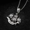 Pendant Necklaces European And American Pirate Ship Personality Creative Stainless Steel