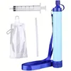 Persoonlijke waterzuiveraar Waterfilter stro, draagbaar waterfilter voor wandelen, kamperen, reizen, jagen, vissen, uitje, survival, backpacken, nooduitrusting