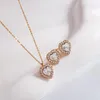 Naszyjniki Ustaw kryształy z Austrii Serce i kolczyki dla dziewcząt Daily Jwelry prezenty Najwyższa jakość złotego koloru Plane małe biżuterię