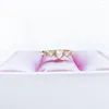 Cluster-Ringe S925 Sterling Silber Opal Ring Japanischer weicher Mädchen-Lolita-Schmuck Süßes und schönes Band