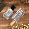 Square Shaped Glass Spray Perfume Bottles 30ml 50ml 100ml Empty Refillable Perfume Bottle