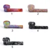 silicone Hand Pipe Luminous Patterned Glow In The Dark 3.5" Environmentally FDA Silicones Waters pipes VS glass Smoking Water Bong