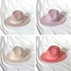 Jazz Top Hat for Women Men Fedora Hats Outdoor Travel Fedoras Woman Fashion Felt Cap Man Autumn Winter Caps Trilby 29colors